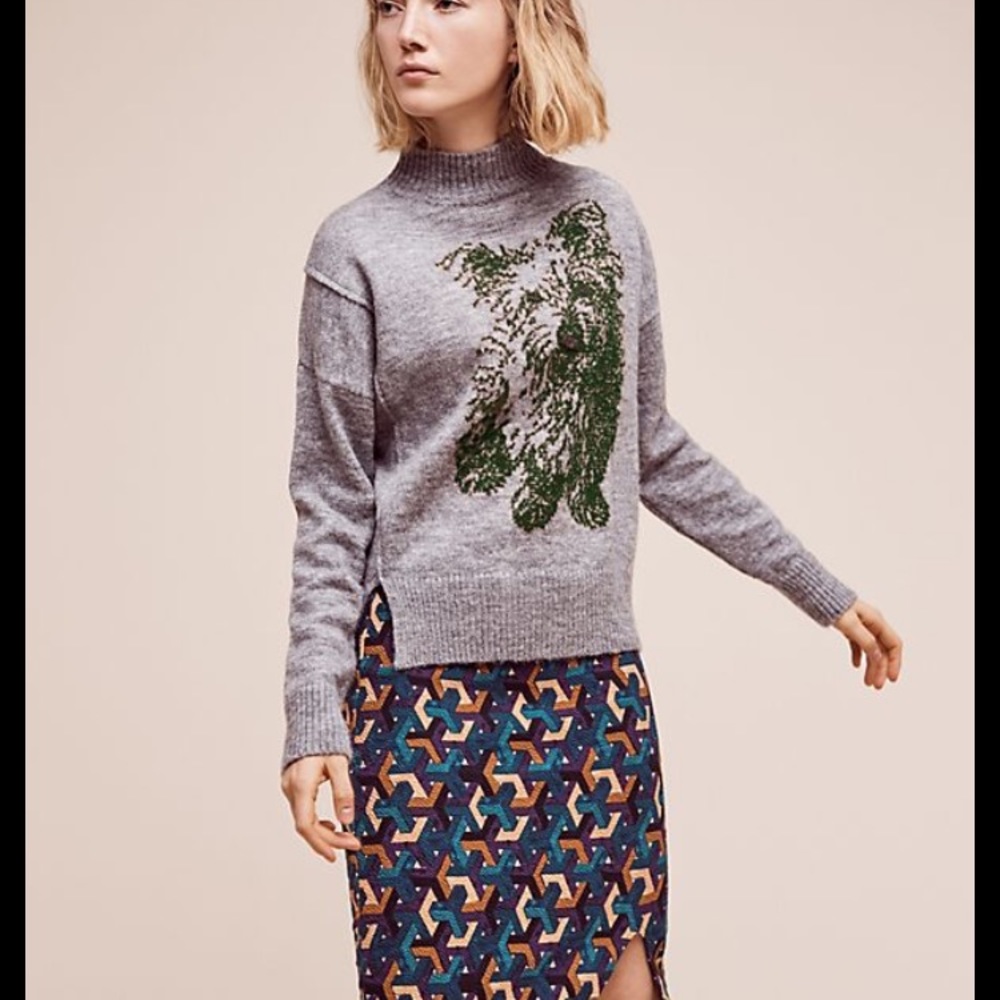 Anthropologie Moth Dog Sweater Turtleneck